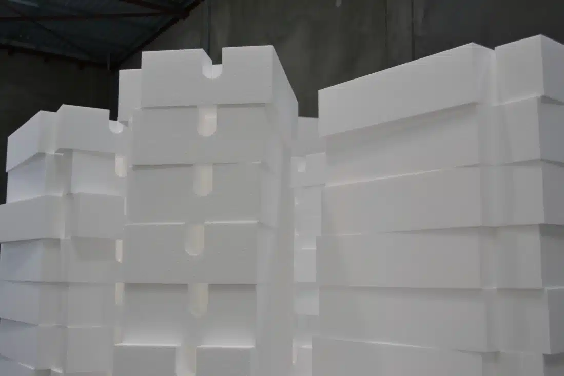 Bridge deck void former EPS foam blocks