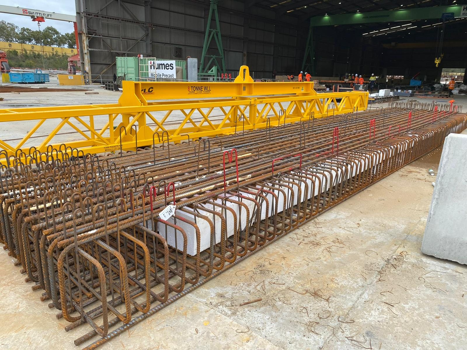 EPS void former used in bridge deck construction